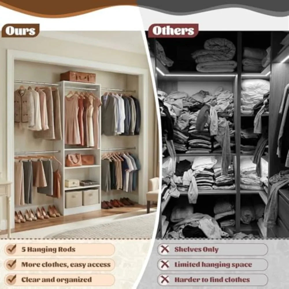 Range 12ft Open Closet Shelving System