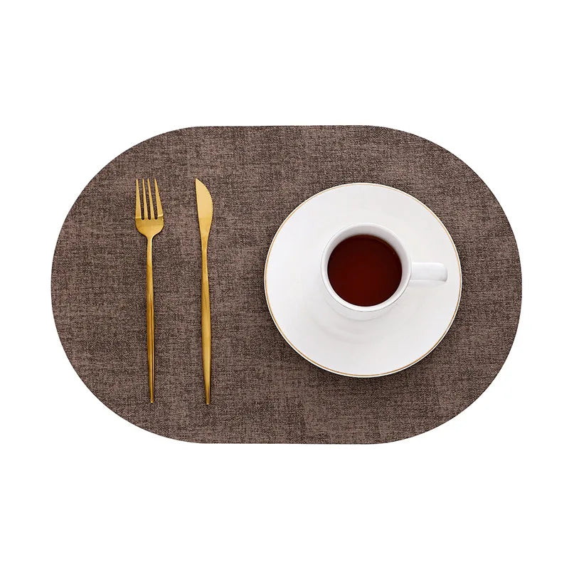 Lino Faux Leather Placemats