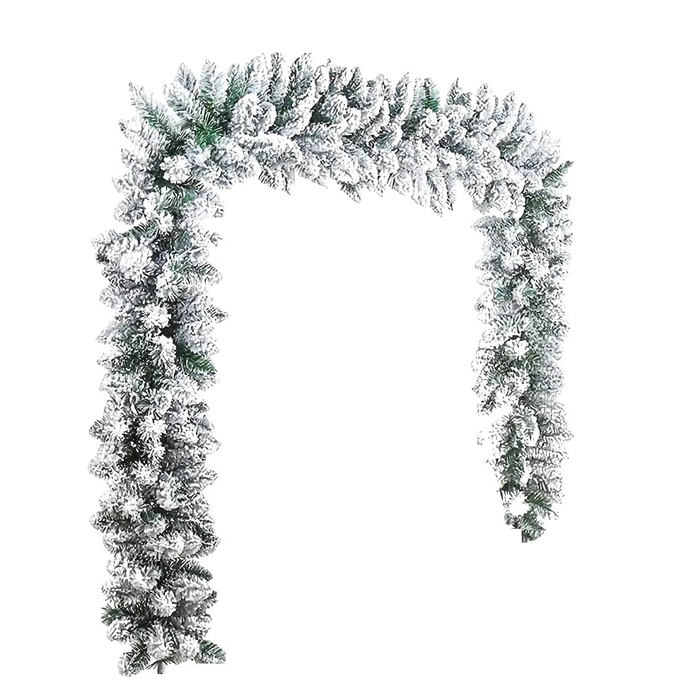 Flurry 9ft Snow-Flocked Garland - GoodNest