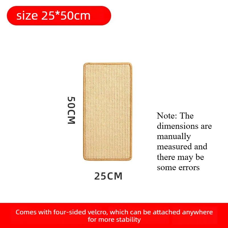 Cat Scratching Mat Wall Mount Cat Scratcher Pad Non‑Shed Wear‑Resistant Sofa Protector Pet Cat Claw Grinding Accessory