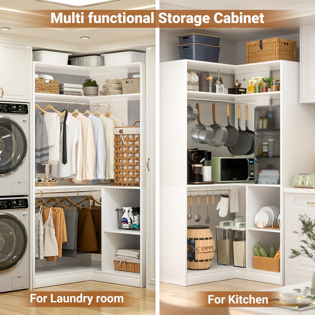 Angle L-Shaped Corner Closet System