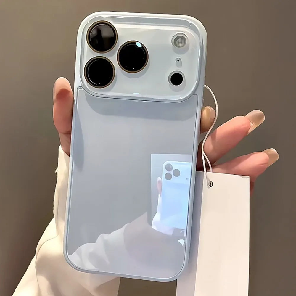 Tempered Glass Candy Color Hard Case for iPhone 15 16 17 Pro Max 14 13 12 11 Camera Protector Bumper Shockproof Slim Cover