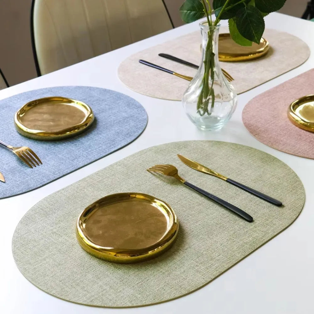 Lino Faux Leather Placemats