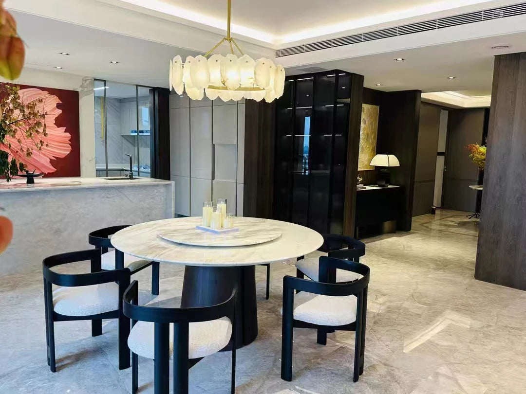 GOODNEST MERIDIA | Brass & Alabaster Chandelier