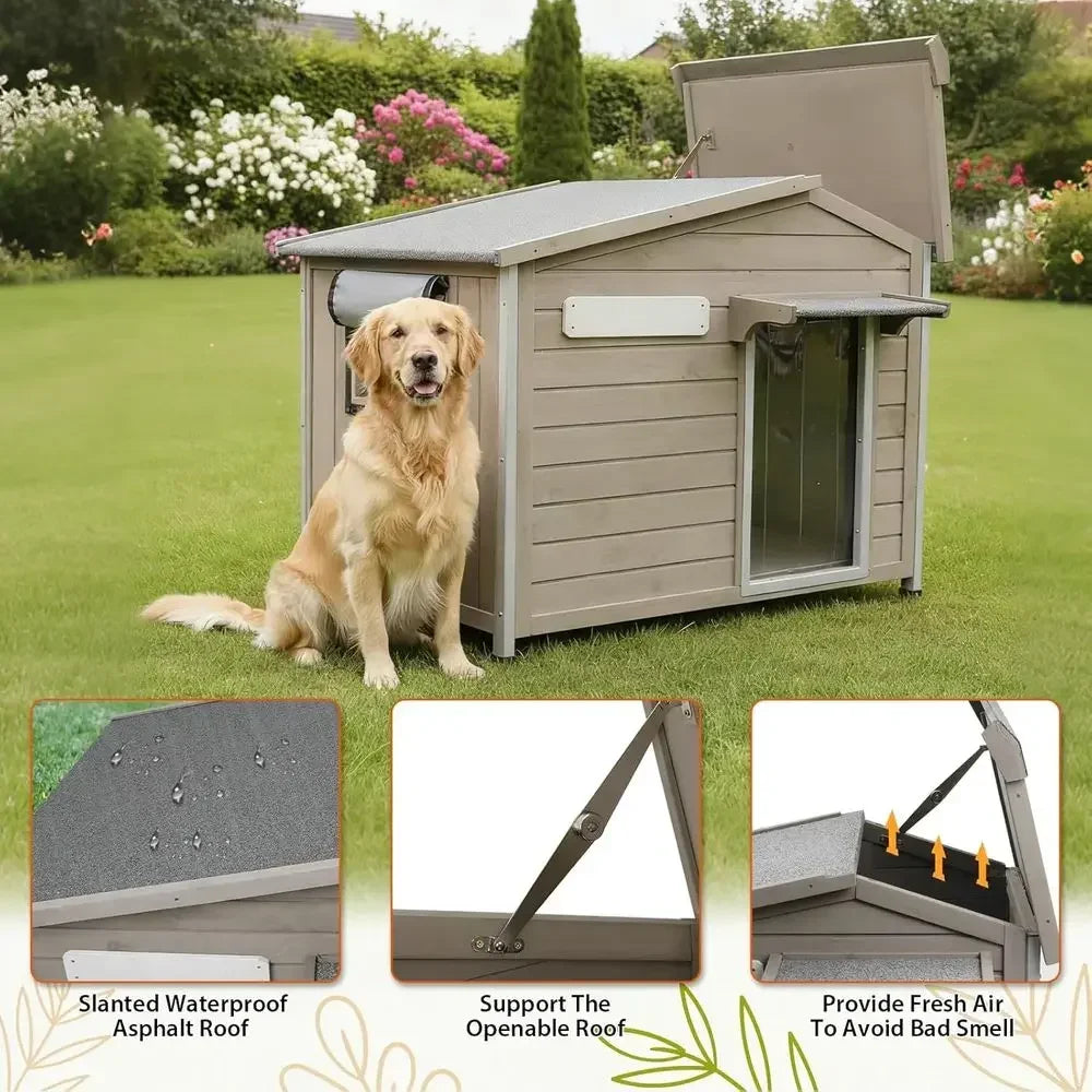 GOODNEST KENNEL | 40" Weatherproof Dog House
