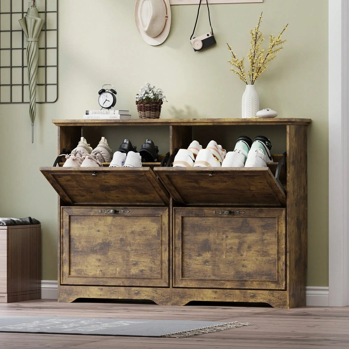 GOODNEST THRESHOLD | Slim Entryway Shoe Cabinet
