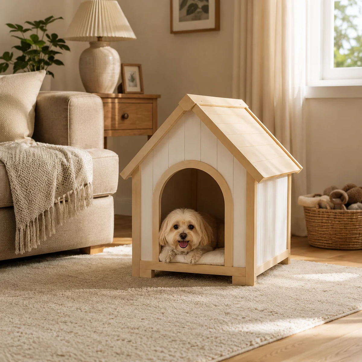 GOODNEST HUTCH | Indoor Wooden Dog & Cat House