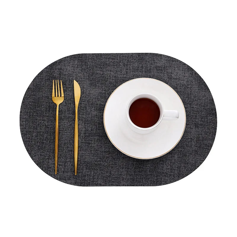 Lino Faux Leather Placemats