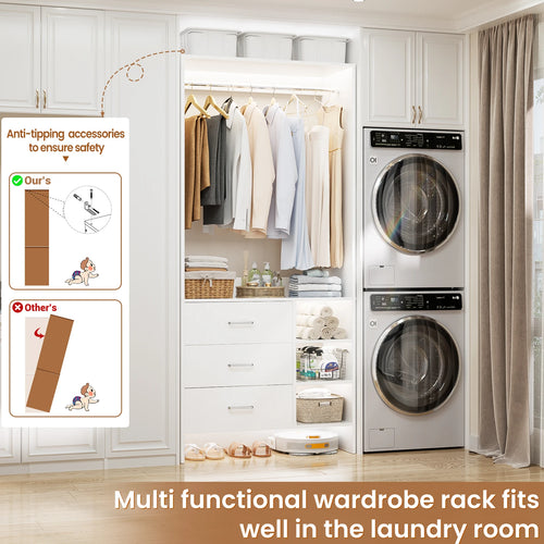 GOODNEST ALCOVE | Compact Closet System with Drawers
