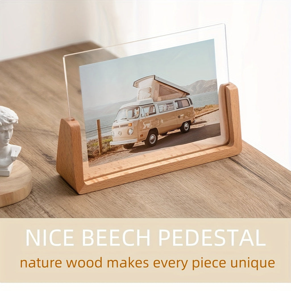 Fold Acrylic & Wood Photo Frame