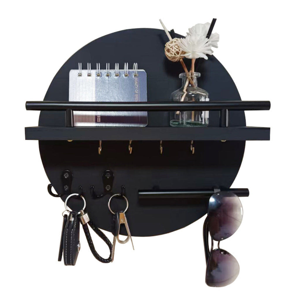 Tally Round Wooden Key Holder