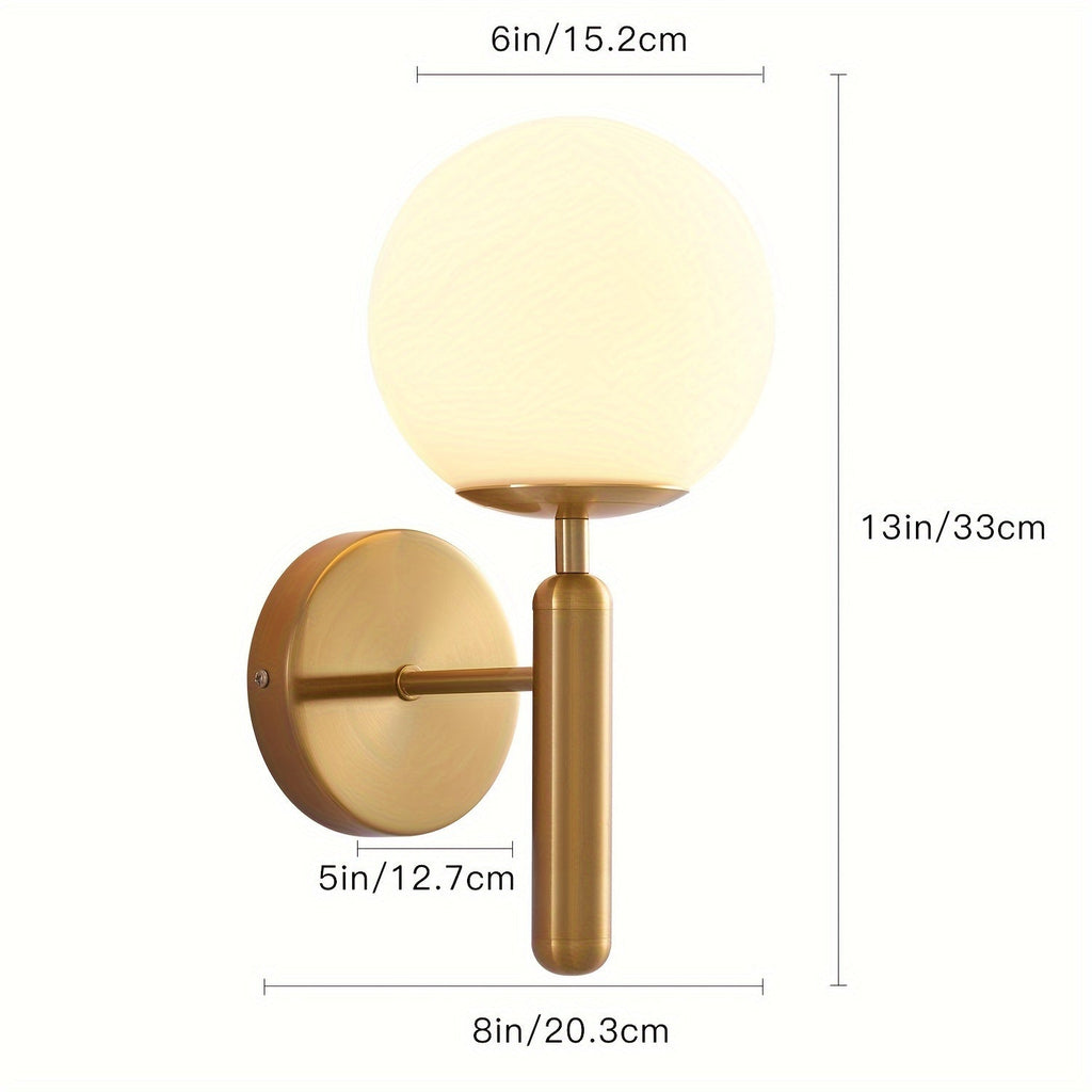 Orb Glass Globe Wall Light