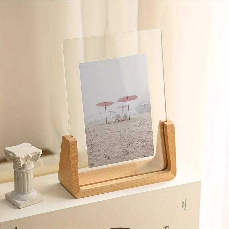 Fold Acrylic & Wood Photo Frame