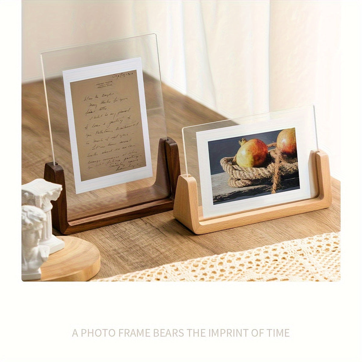 Fold Acrylic & Wood Photo Frame