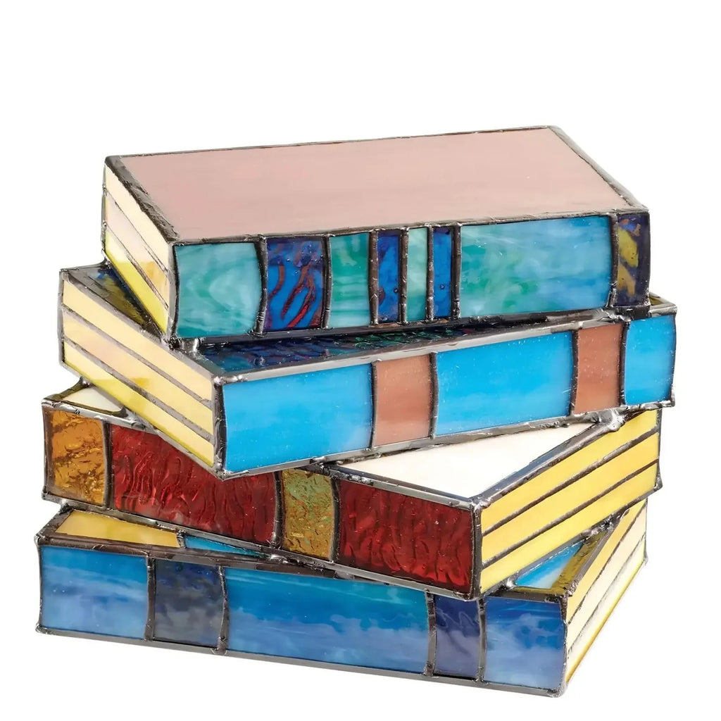Verse Stained Glass Book Lamp