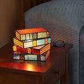 Verse Stained Glass Book Lamp