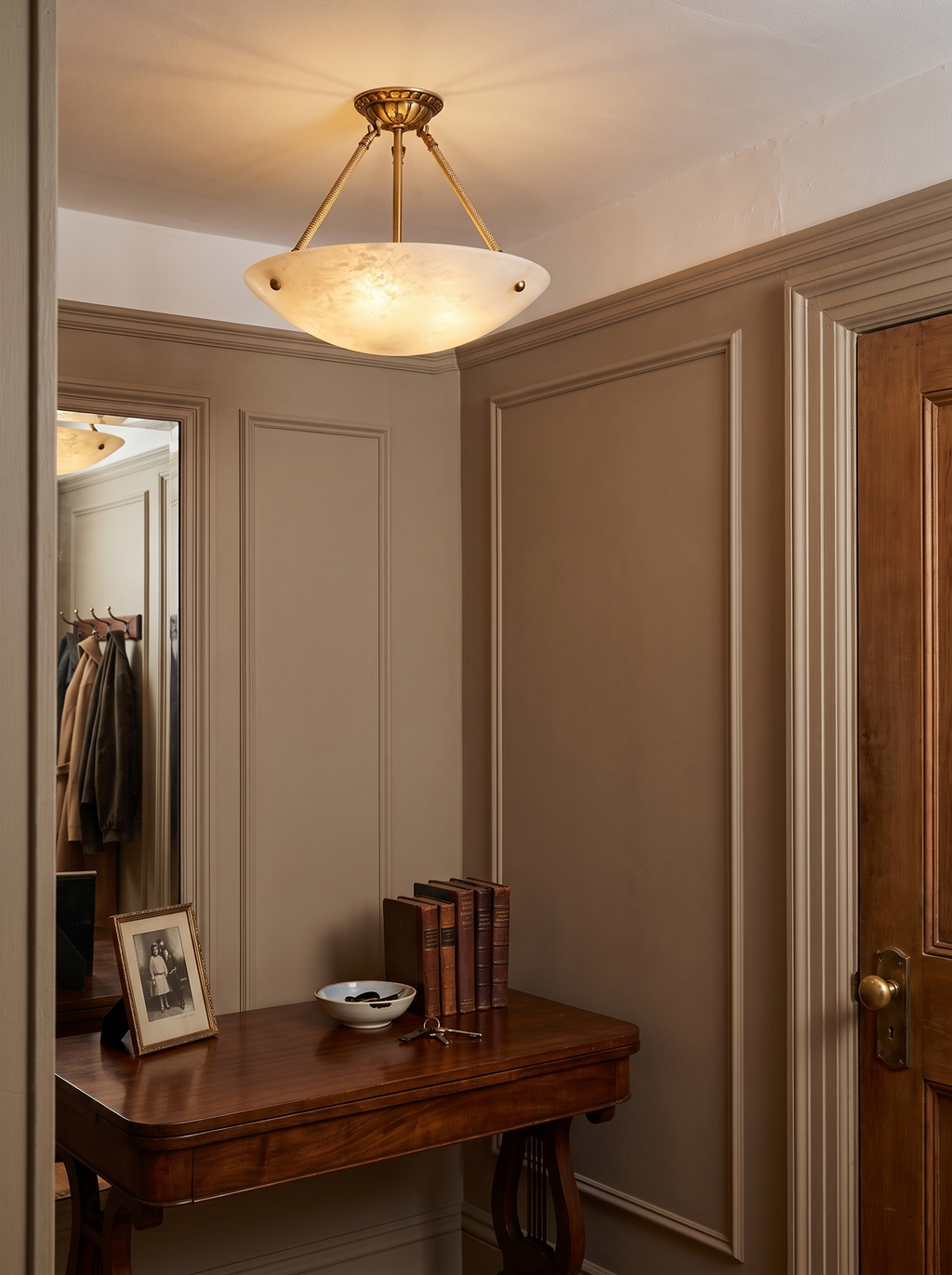 GOODNEST ALBA low profile ceiling light in a hallway