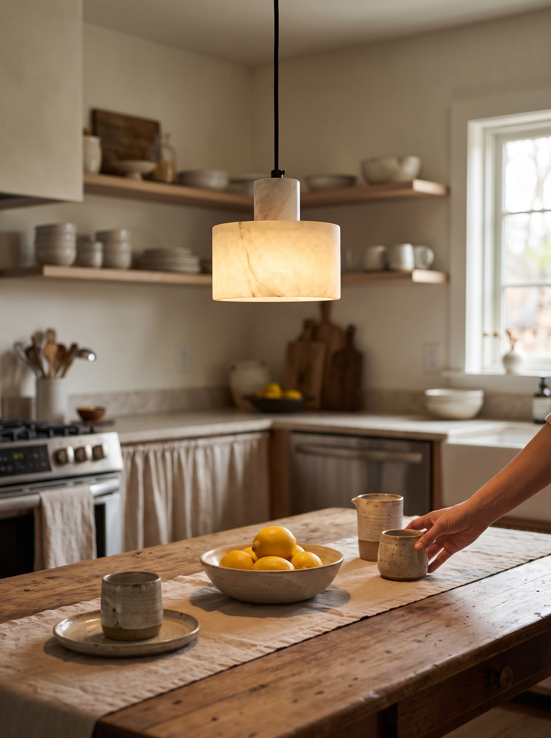 GOODNEST TAMBOUR stone collar where the cord meets the drum