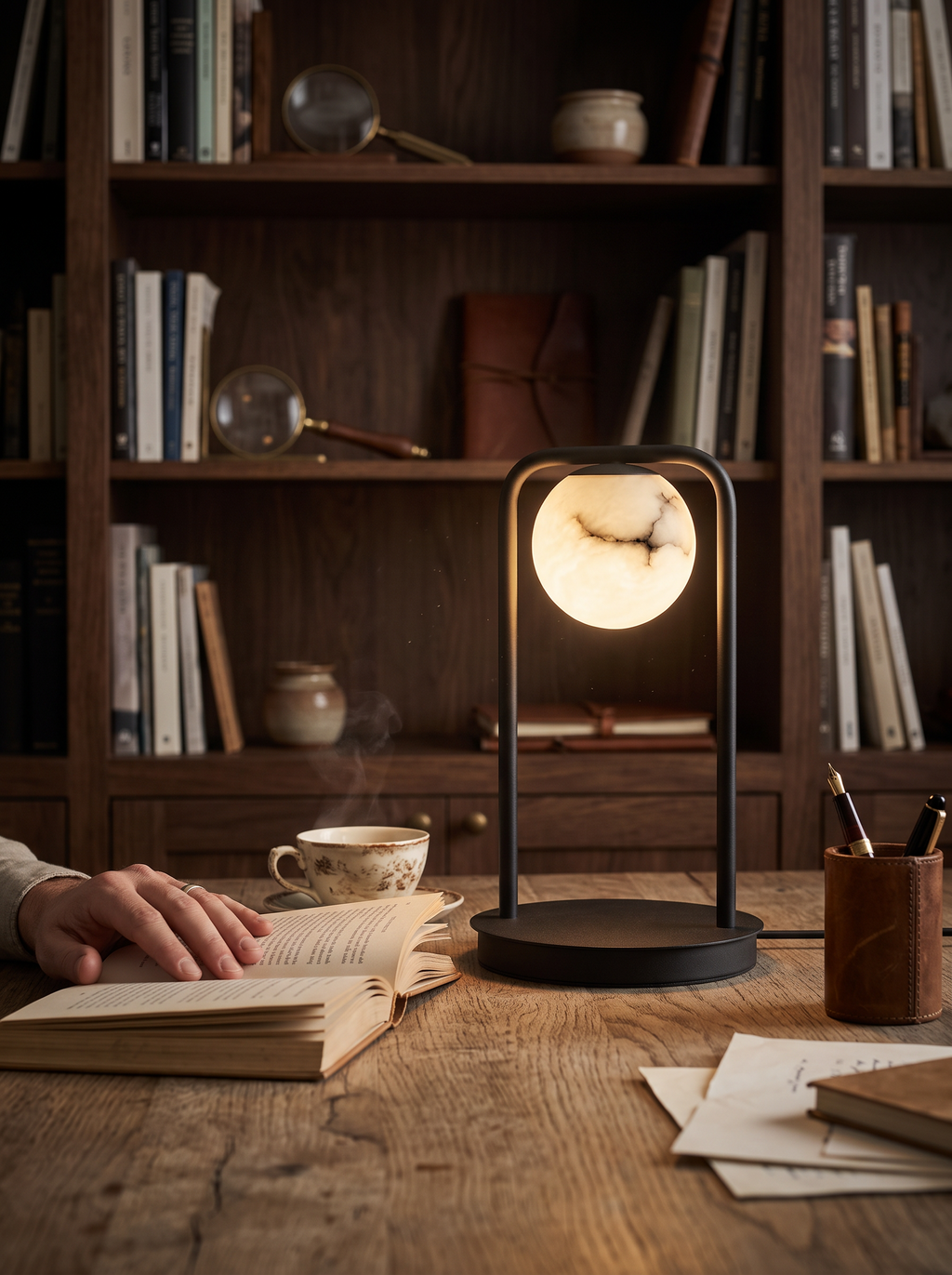 GOODNEST SOLACE open frame showing the space around the globe