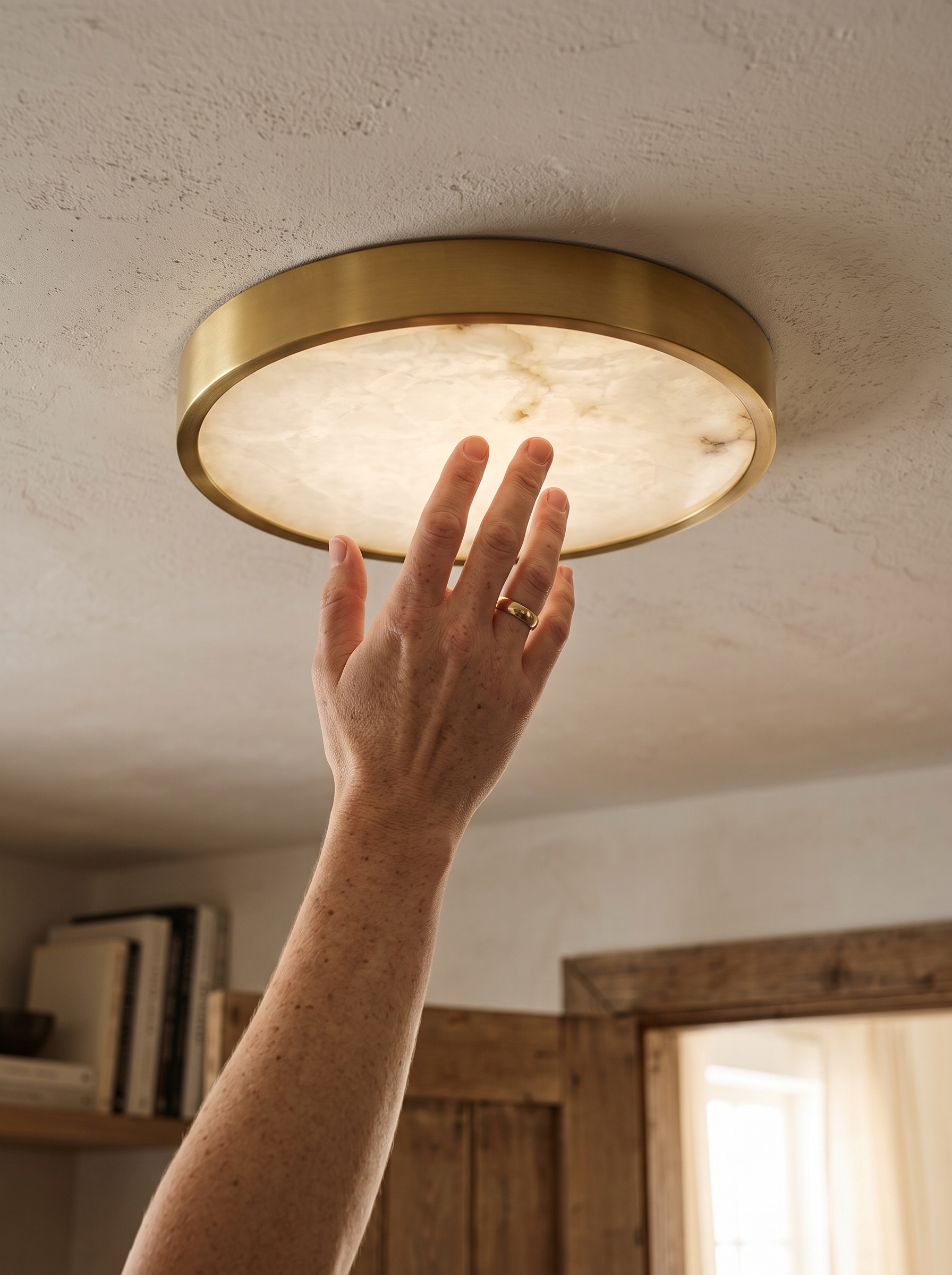 GOODNEST ECLIPSE minimal ceiling light in a hallway