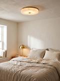 ZENITH alabaster ceiling light brass detail