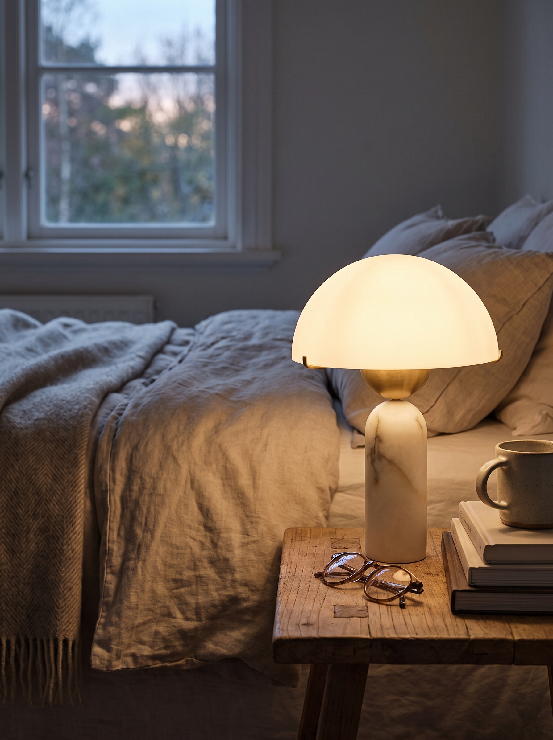 DUNE mushroom lamp balanced proportions