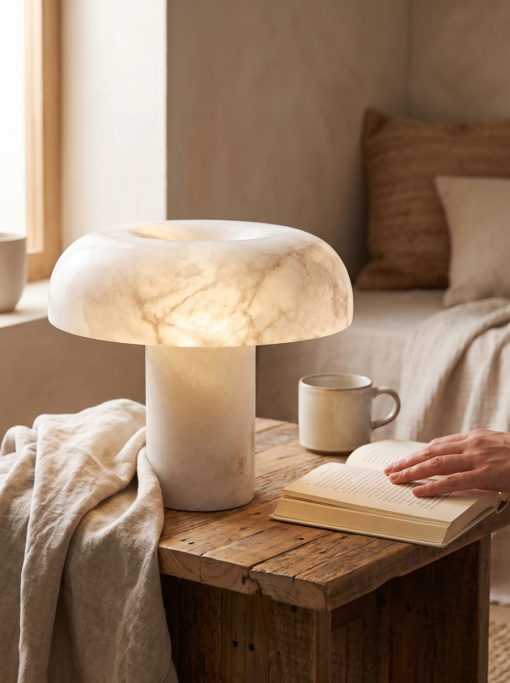 GOODNEST BLOOM unbroken alabaster silhouette with no metal stem