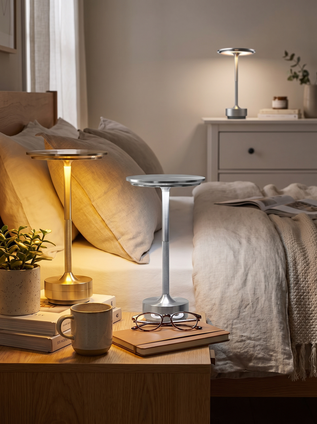 EMBER cordless lamp warm light setting