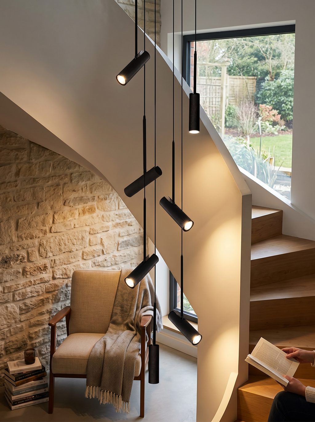 SPINE pendant lighting a long worktop