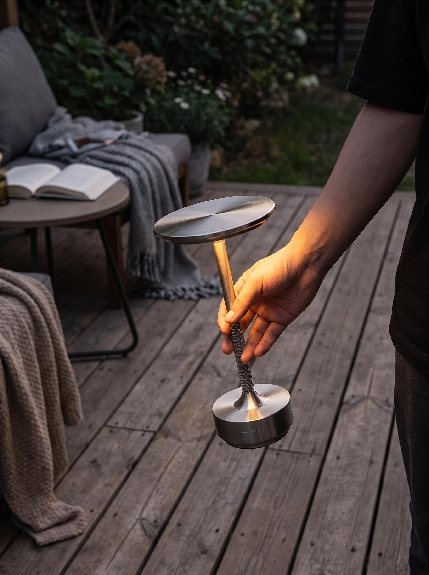 GOODNEST EMBER cordless table lamp with no cable in sight