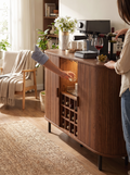 GOODNEST DECANTER walnut bar sideboard in a dining room