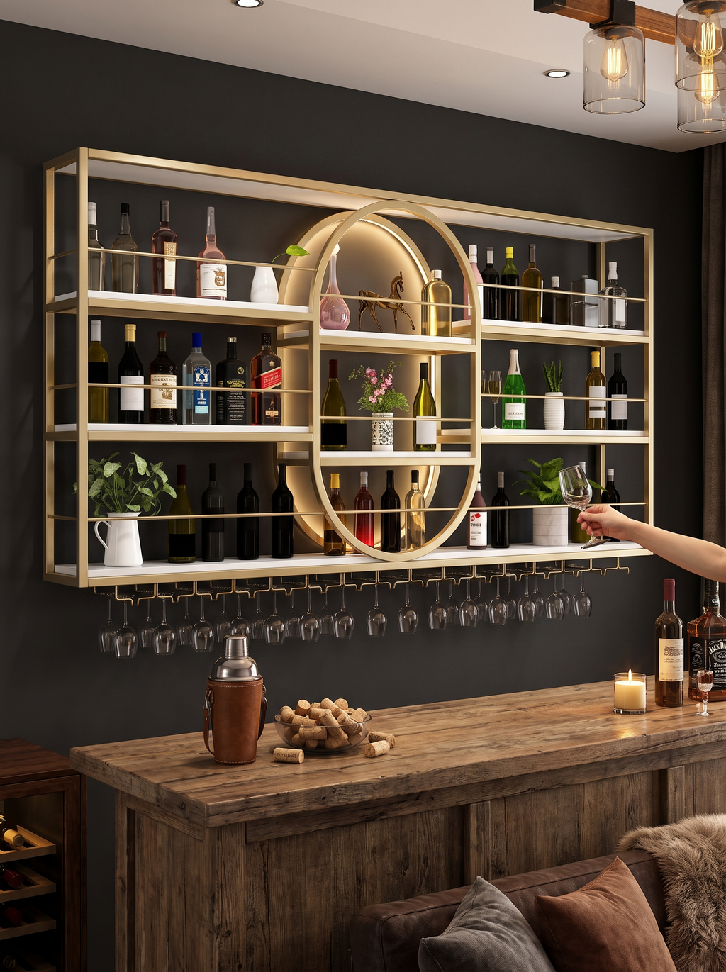 GOODNEST RIDGE wine collection displayed at eye level