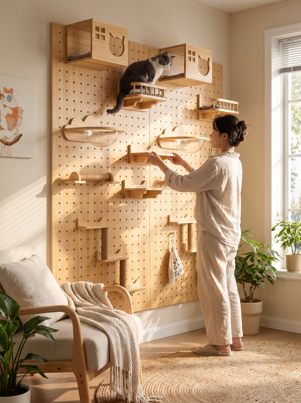 GOODNEST CATWALK perches repositioned on the board