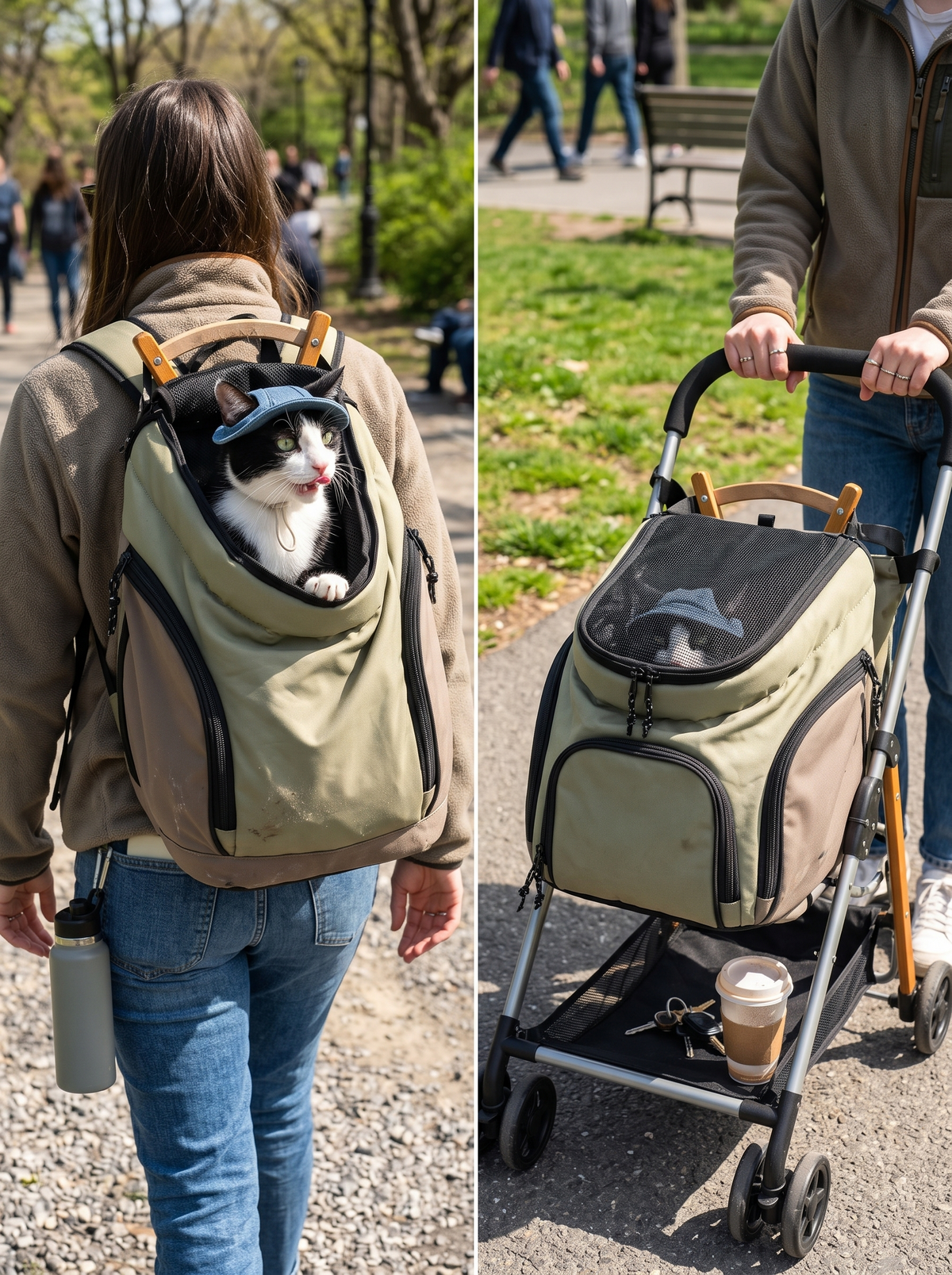GOODNEST SATCHEL pet backpack worn on the back