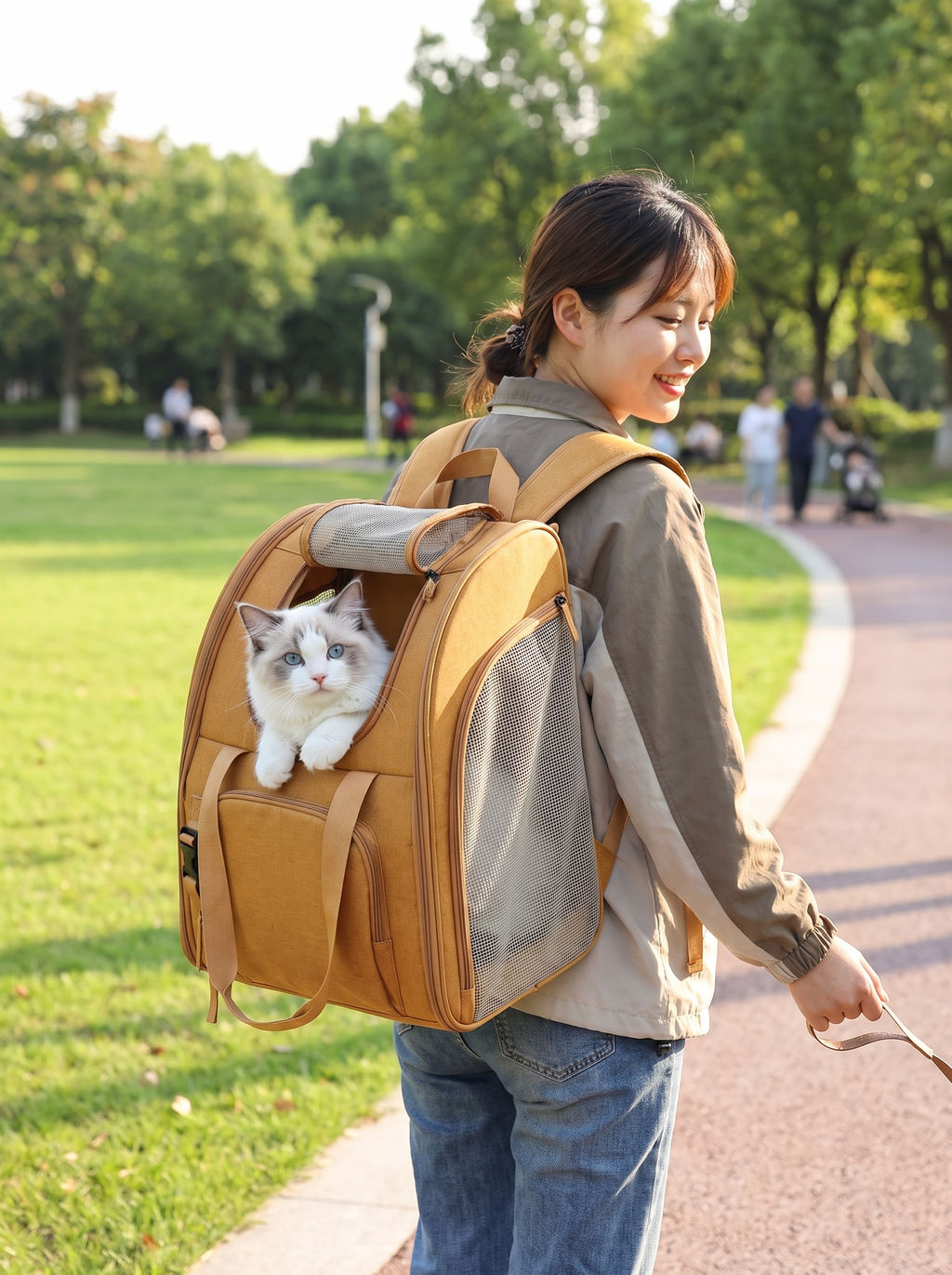 GOODNEST TREK backpack carried on a journey
