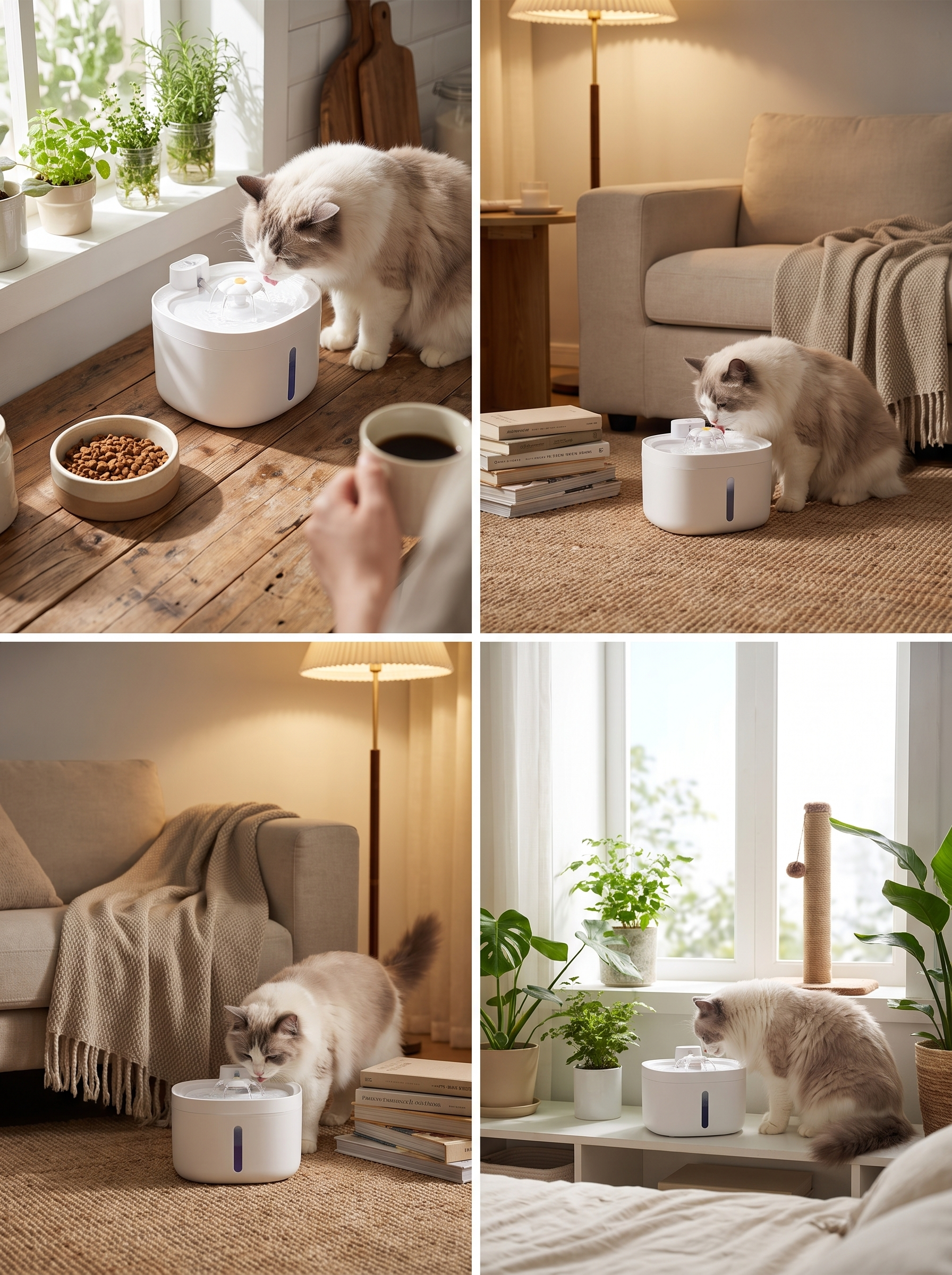 GOODNEST SPRING water modes in use by a cat