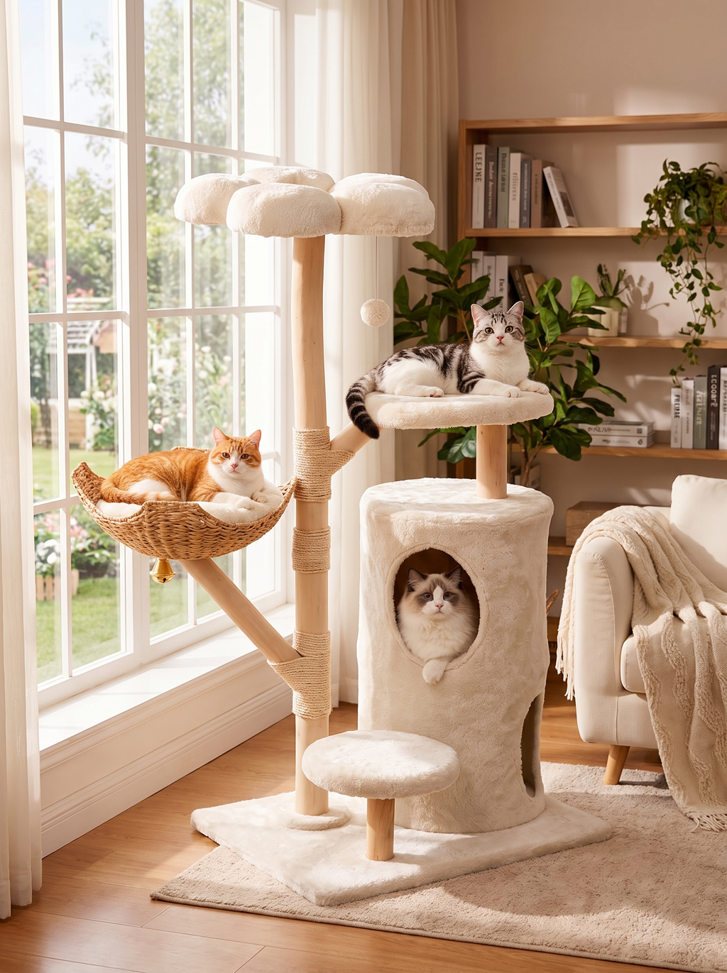 GoodNest Canopy multi-tier cat tree tower