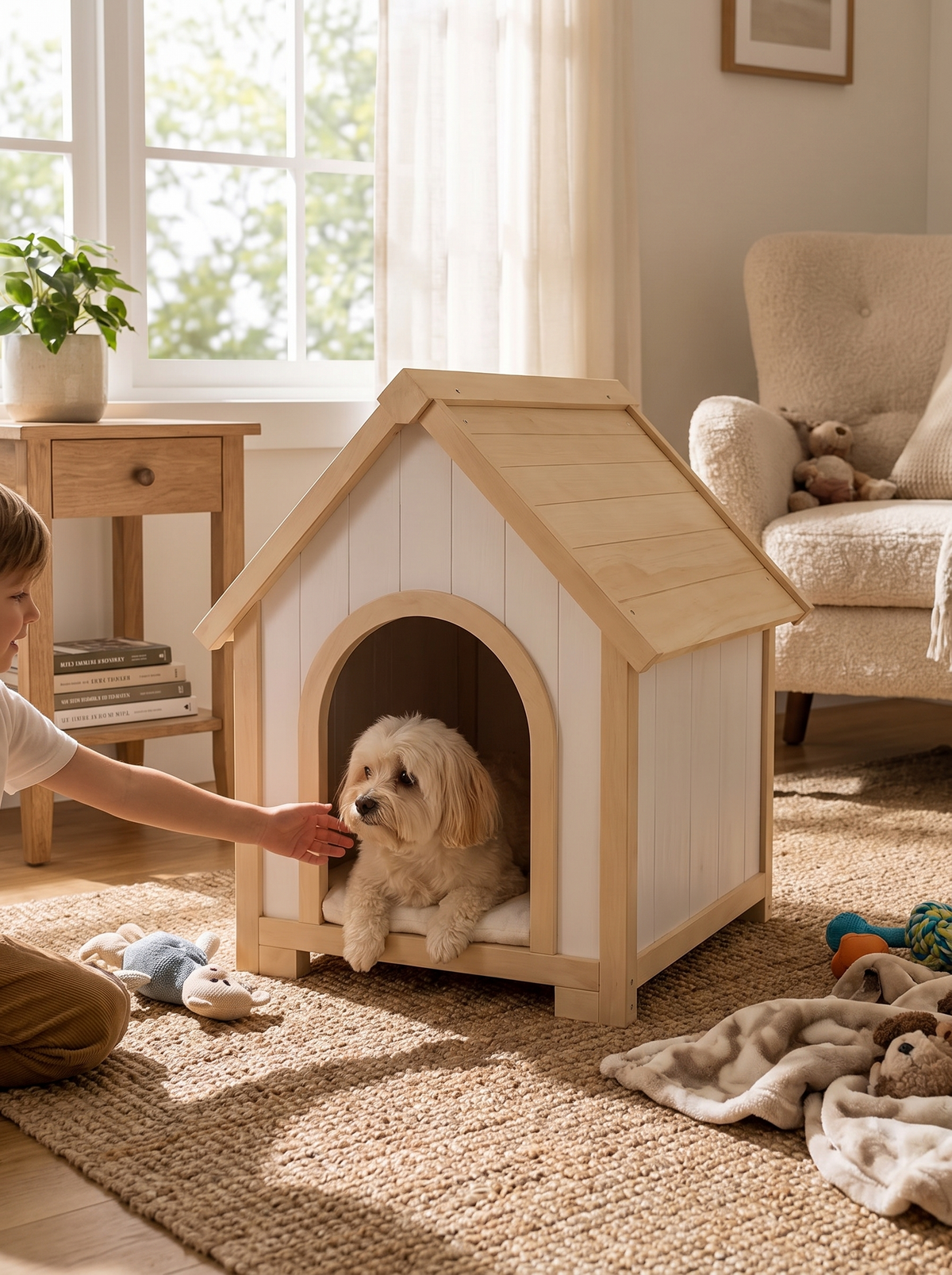 GoodNest Hutch indoor wooden dog and cat house