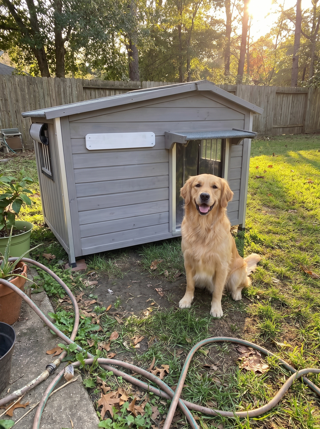 GOODNEST KENNEL raised floor clear of damp ground